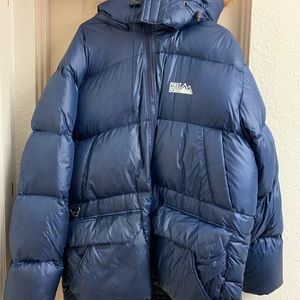 First Down Puffer Zip Jacket w/ removable Fur Hood